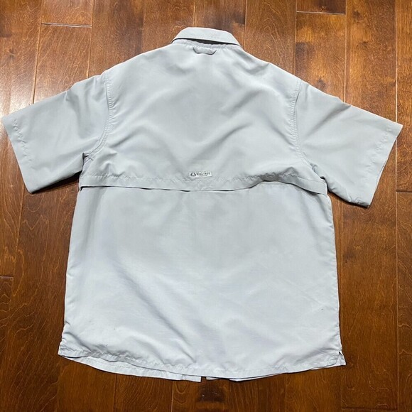 Realtree Fishing Outdoors Vented Light Blue Button Down Shirt Men's Size Large - Picture 6 of 10